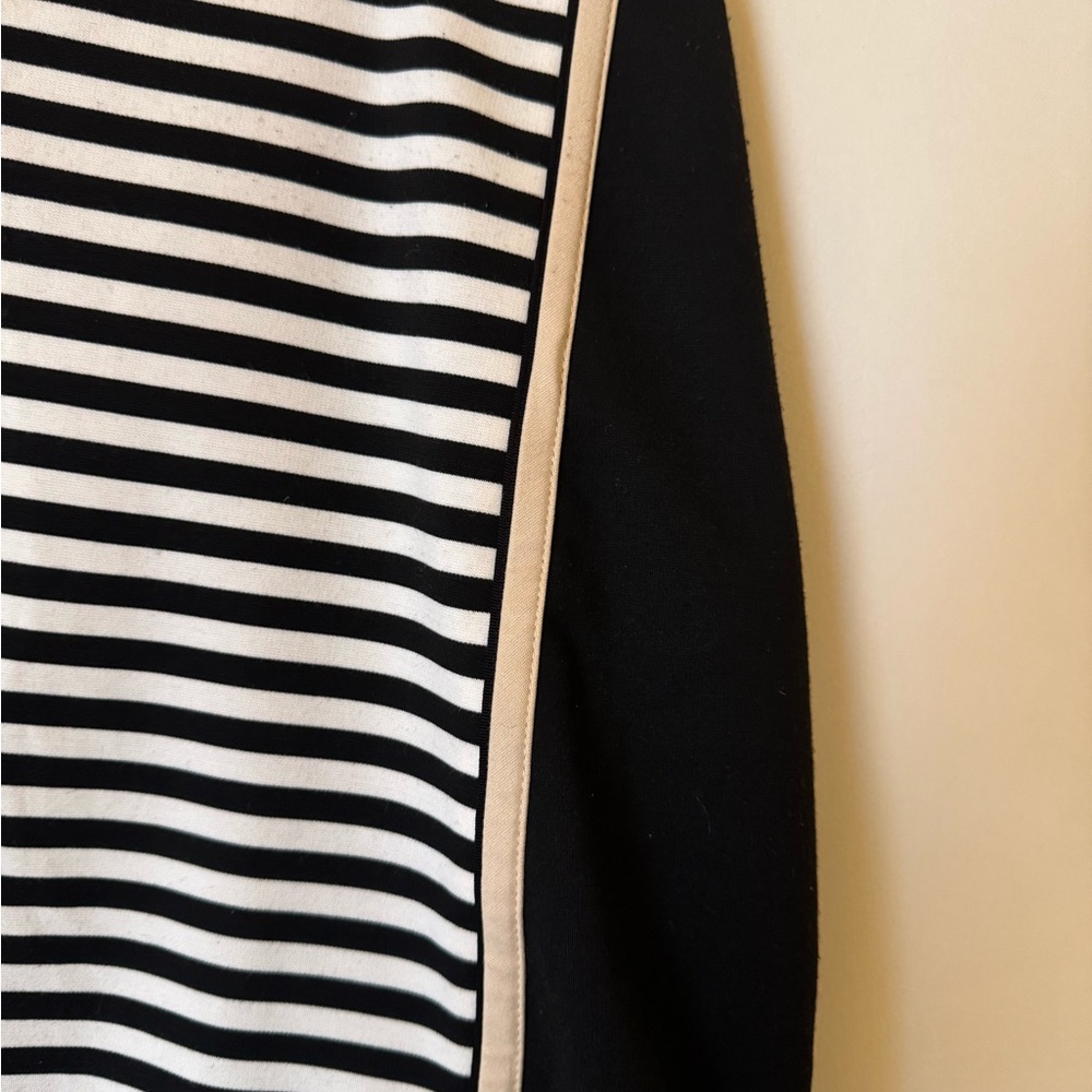 White House Black Market Black and White Striped Pencil Skirt - Picture 3 of 4